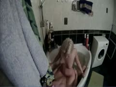 Hidden webcam video with me fucking my golden-haired lover's love tunnel in the baths 